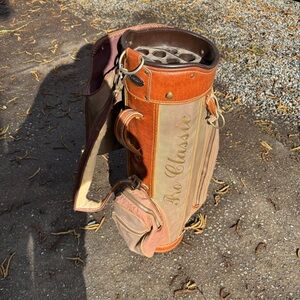 Pro Classic Vintage Cart Bag - 14-Way - 5 Pockets - Rain Cover Included